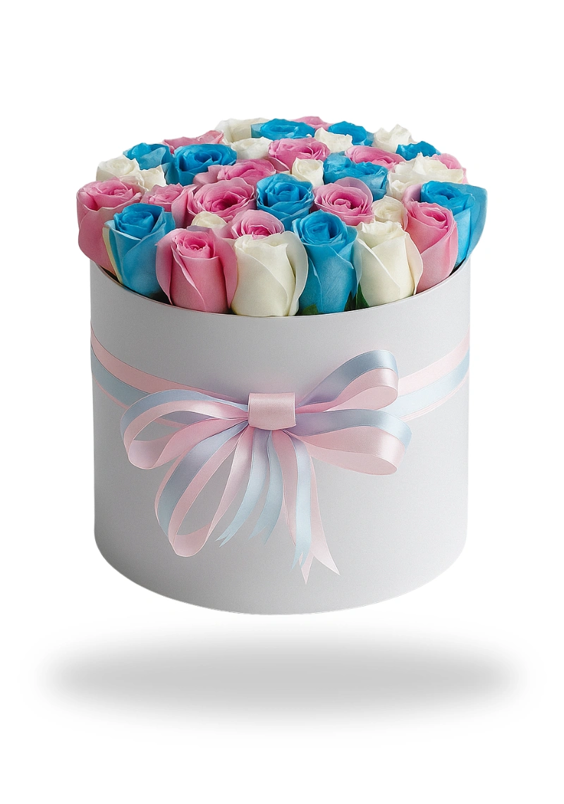 Charming 50 Roses in Box by OFS UAE